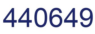 Number 440649 blue image