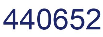 Number 440652 blue image