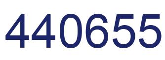 Number 440655 blue image