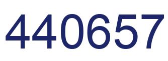 Number 440657 blue image