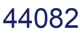 Number 44082 blue image