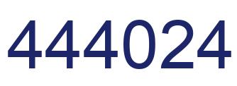 Número 444024 imagen azul
