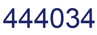 Number 444034 blue image
