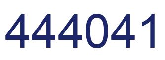 Number 444041 blue image