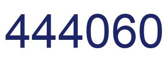 Number 444060 blue image