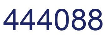 Number 444088 blue image