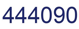 Number 444090 blue image