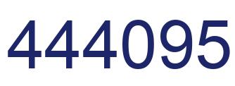 Number 444095 blue image