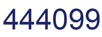 Number 444099 blue image