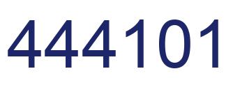 Número 444101 imagen azul