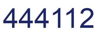 Número 444112 imagen azul