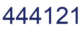 Número 444121 imagen azul