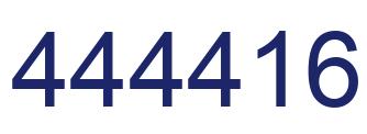 Number 444416 blue image
