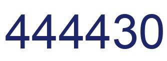 Number 444430 blue image