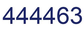 Number 444463 blue image