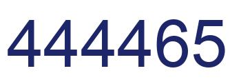 Number 444465 blue image