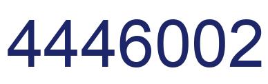 Number 4446002 blue image