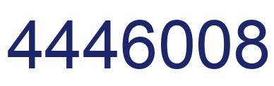 Number 4446008 blue image