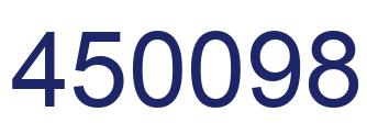 Number 450098 blue image