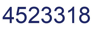 Number 4523318 blue image