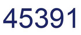 Number 45391 blue image