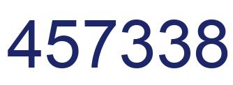 Number 457338 blue image