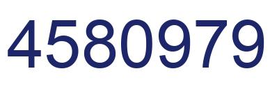 Number 4580979 blue image