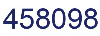 Number 458098 blue image