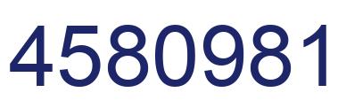 Number 4580981 blue image