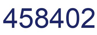 Number 458402 blue image
