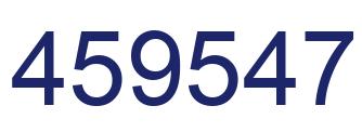 Number 459547 blue image