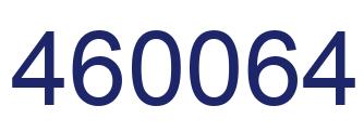 Number 460064 blue image