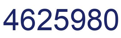 Number 4625980 blue image