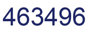 Number 463496 blue image