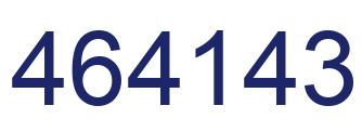 Number 464143 blue image