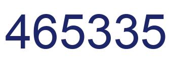 Número 465335 imagen azul