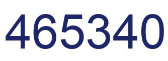 Number 465340 blue image