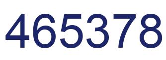 Number 465378 blue image
