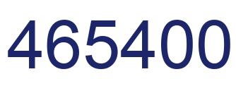 Number 465400 blue image