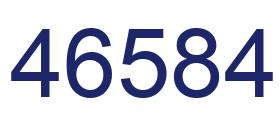 Number 46584 blue image