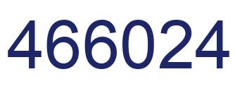 Number 466024 blue image