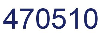 Número 470510 imagen azul