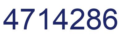 Number 4714286 blue image