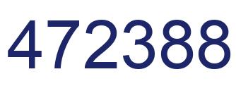 Number 472388 blue image