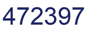 Number 472397 blue image
