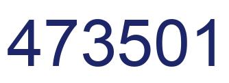 Number 473501 blue image