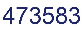 Number 473583 blue image