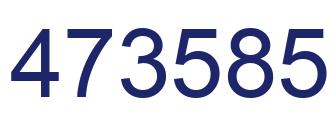 Number 473585 blue image