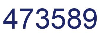 Number 473589 blue image