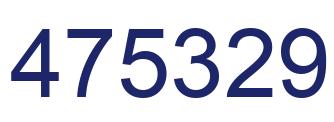 Número 475329 imagen azul